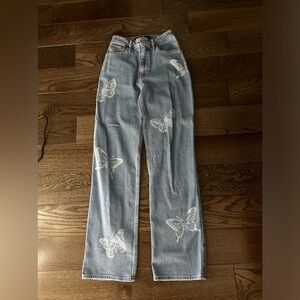 Hollister Butterfly Jeans. Size 0.